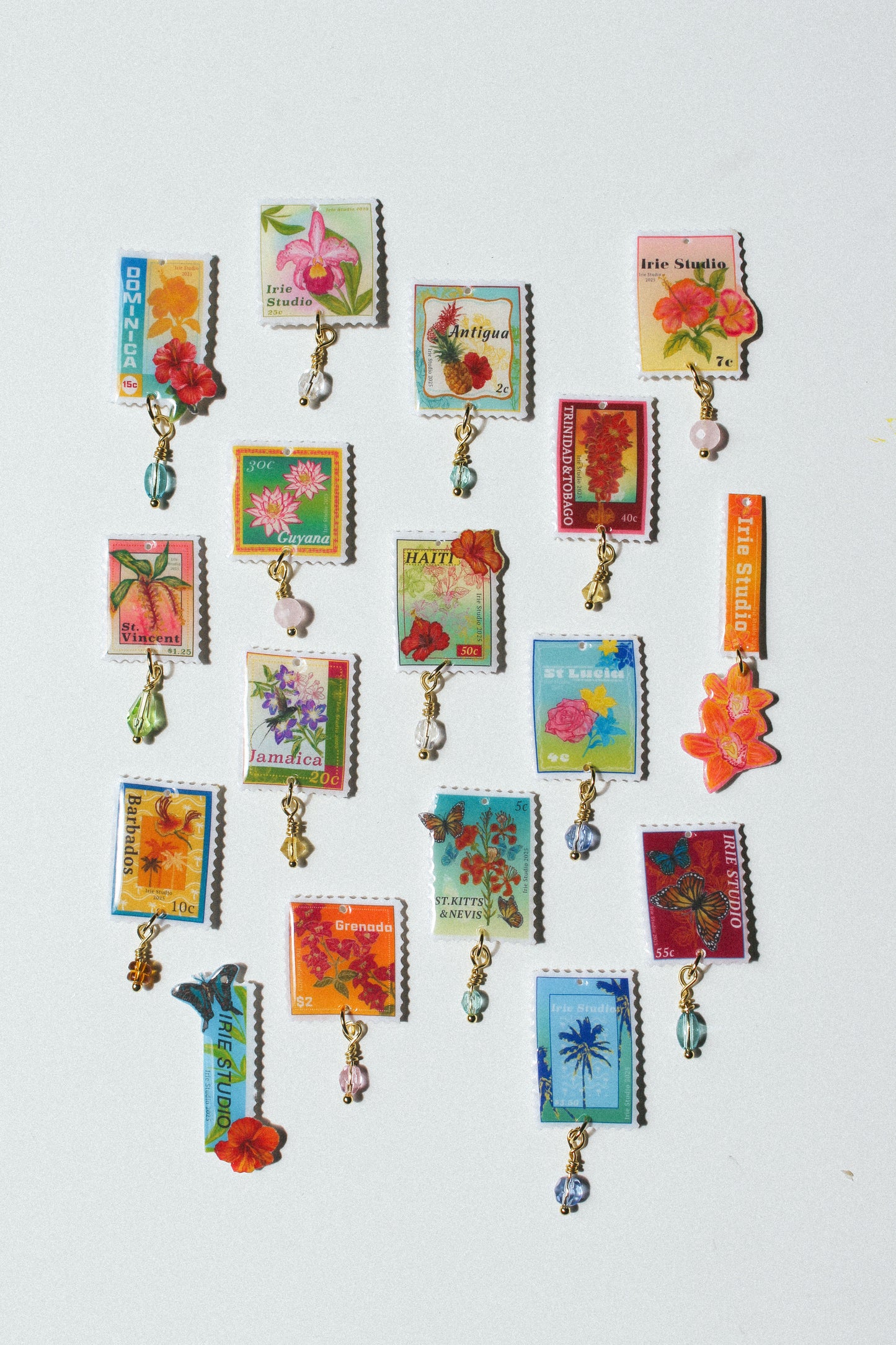 Customisable Hibiscus Stamp Necklace