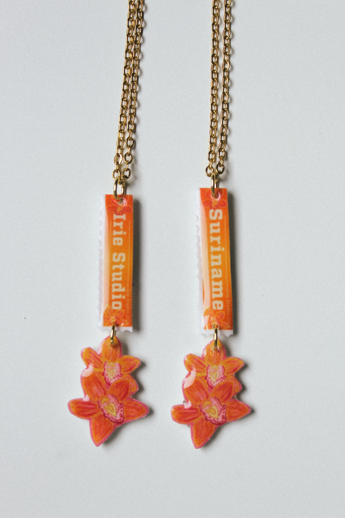 Customisable Flower Stamp Necklace