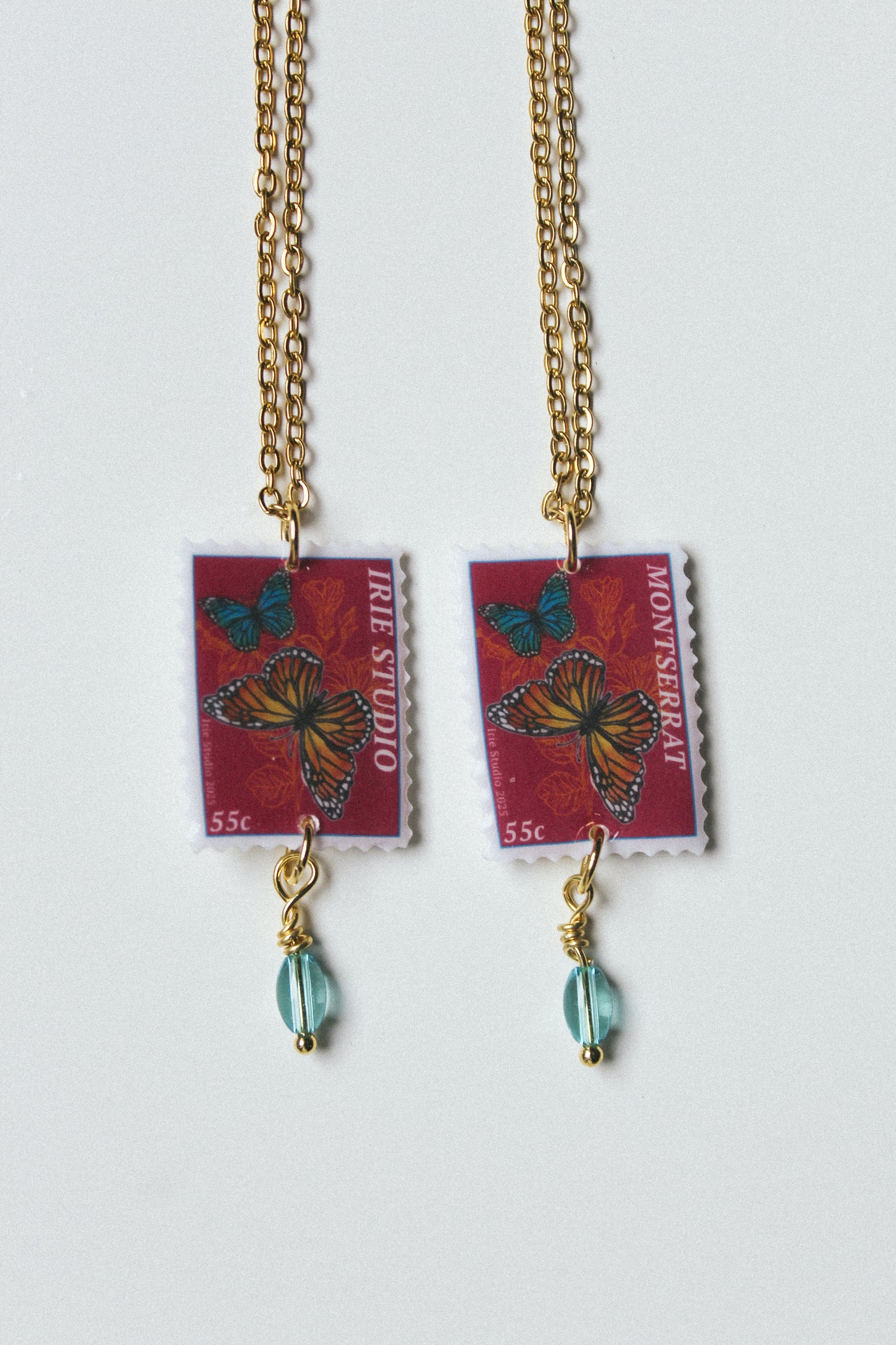 Customisable Butterfly Stamp Necklace