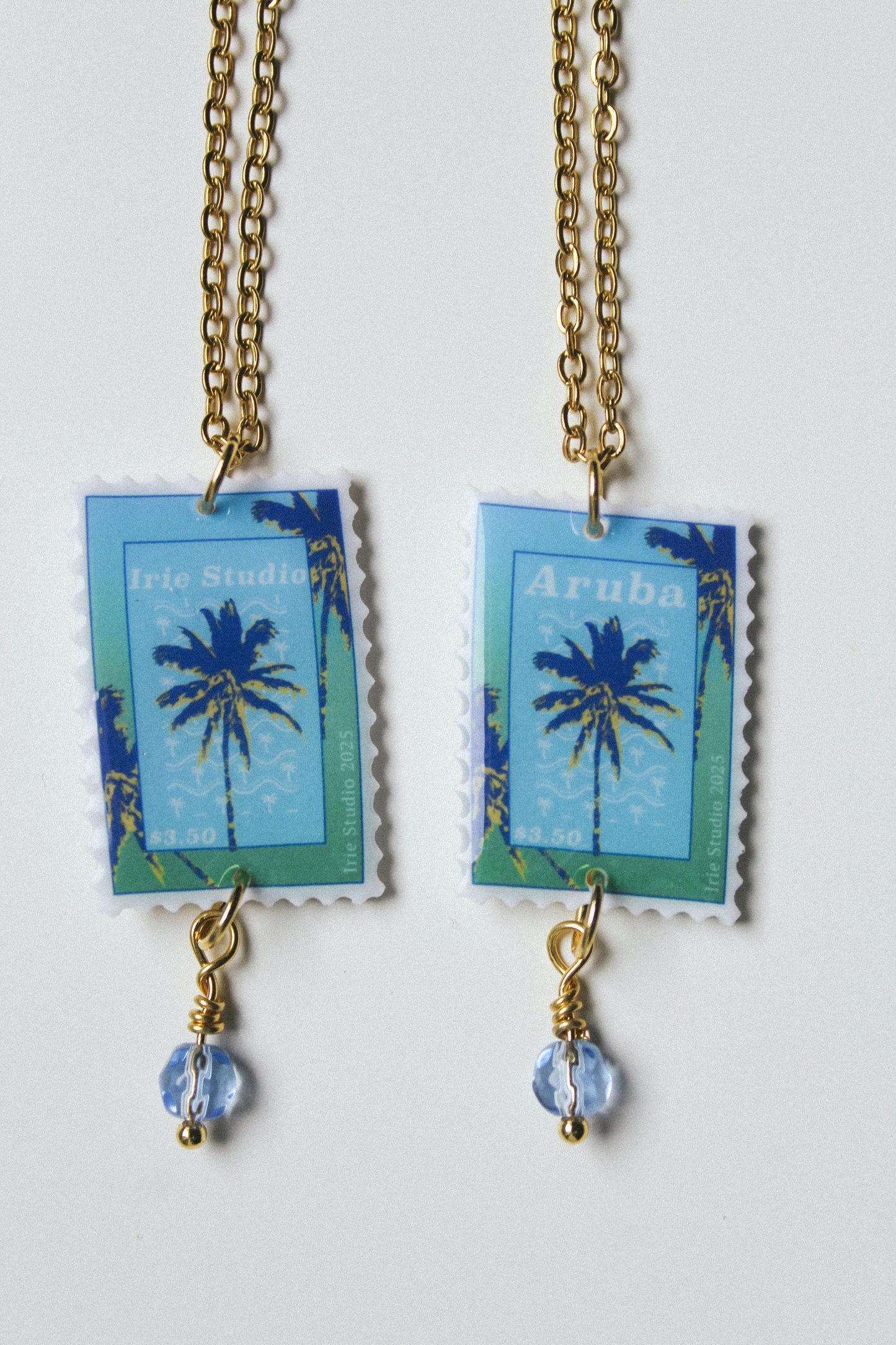 Customisable Palm Tree Stamp Necklace