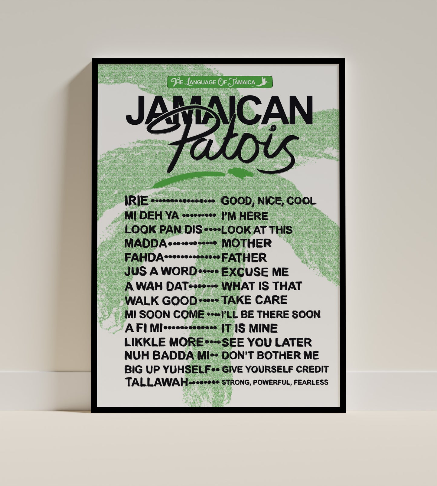 Jamaican Patois Print