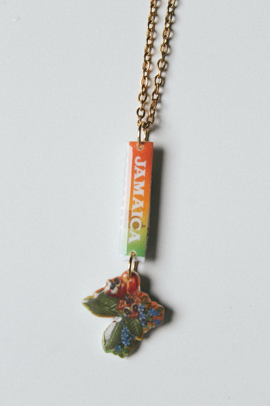 Jamaica Ackee Stamp Necklace