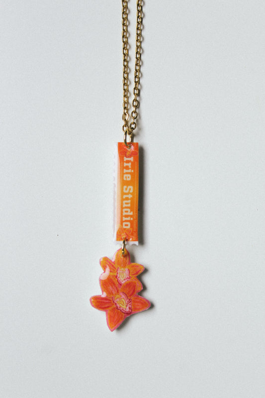 Customisable Flower Stamp Necklace