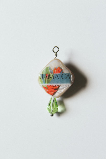 One Of A Kind Jamaica Stamp Necklace